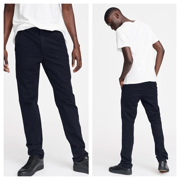 Rag & Bone Standard Issue Fit 2 Classic Chino Pants Straight Navy Blue Men's 30 - Picture 1 of 7